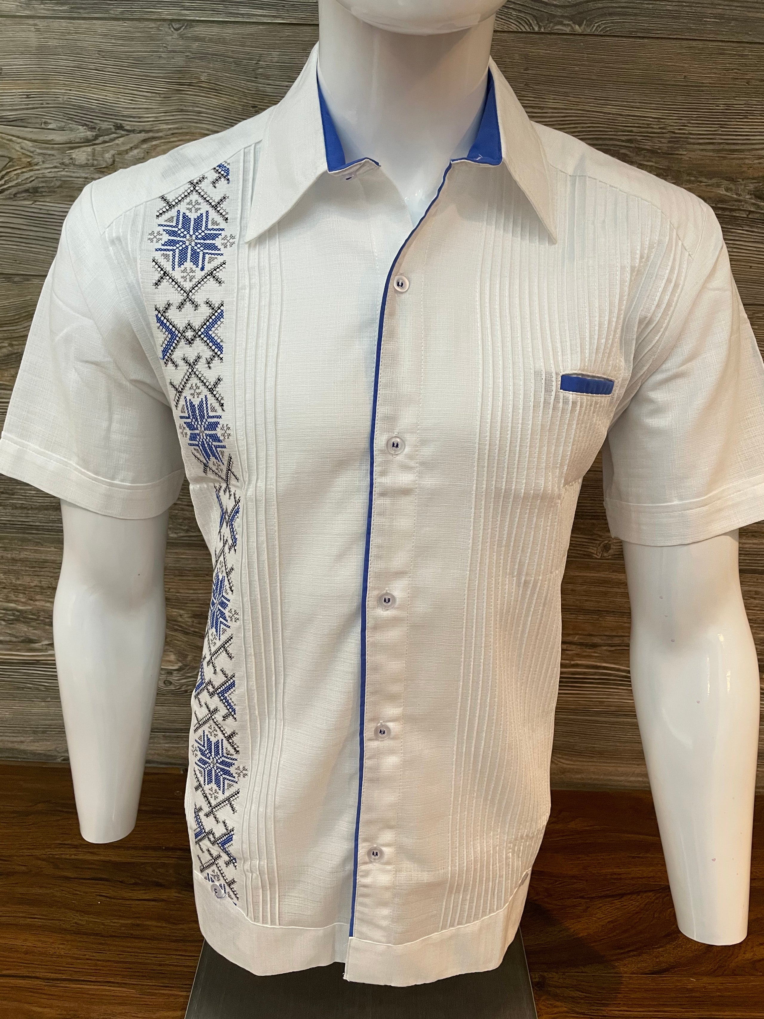 Royal blue short sleeve cheap shirt